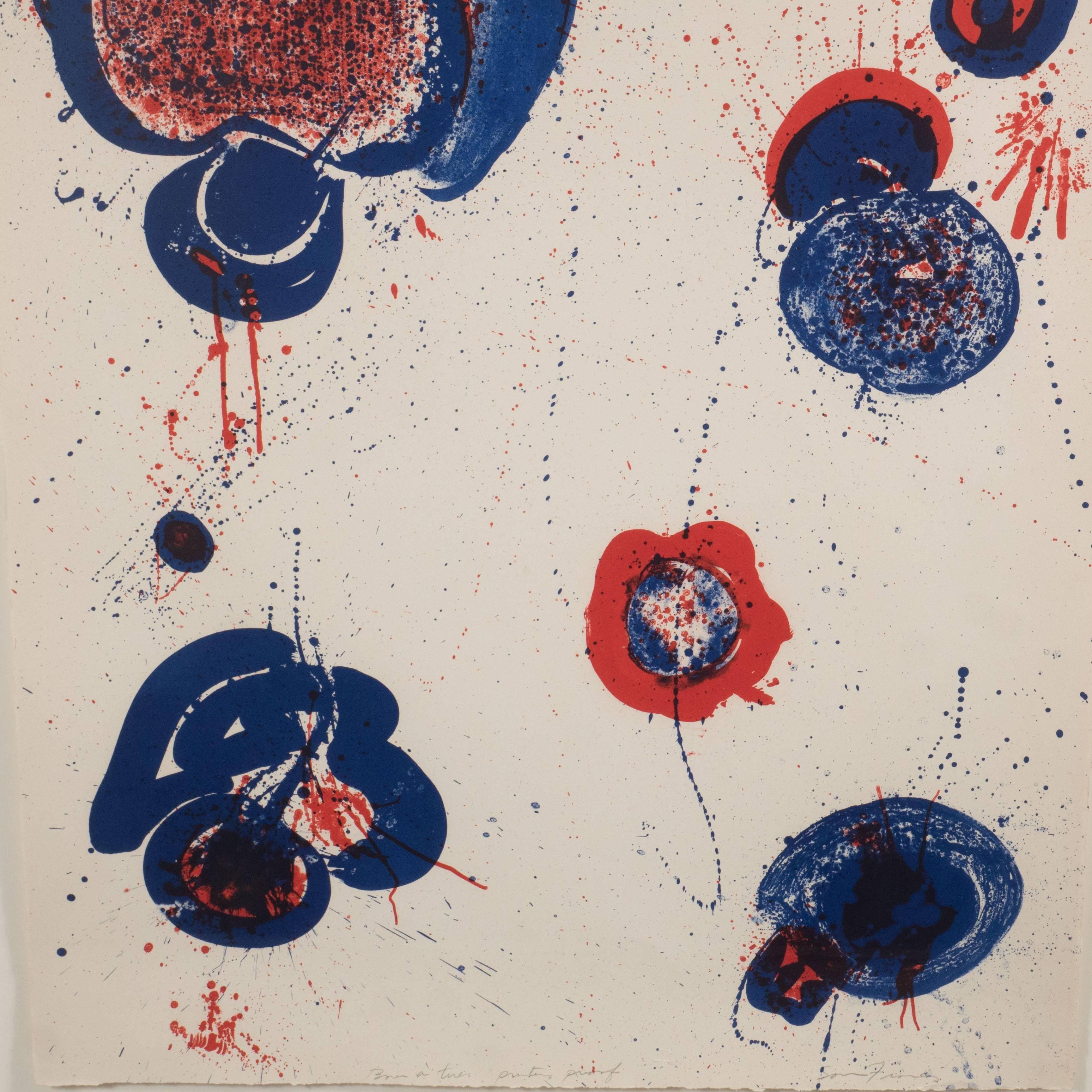Chinese Planet Lithograph by Sam Francis, 1963 6