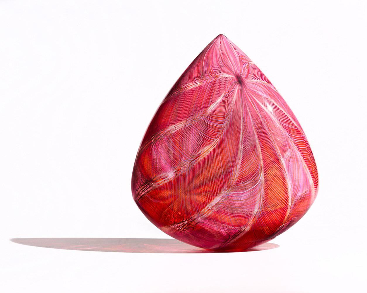 Ruby Clovis, Blown Glass Sculpture  - Art by Nancy Callan