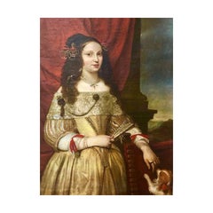 Antique Portrait of a Noblewoman - Circle of Pier Francesco Cittadini.