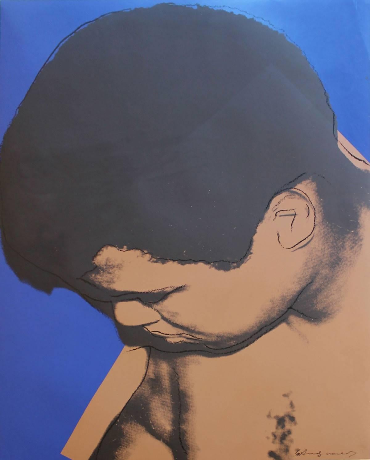 Andy Warhol Portrait Print - Muhammad Ali (FS II.180) 