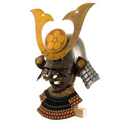 Antique Samurai Helmet and Mask