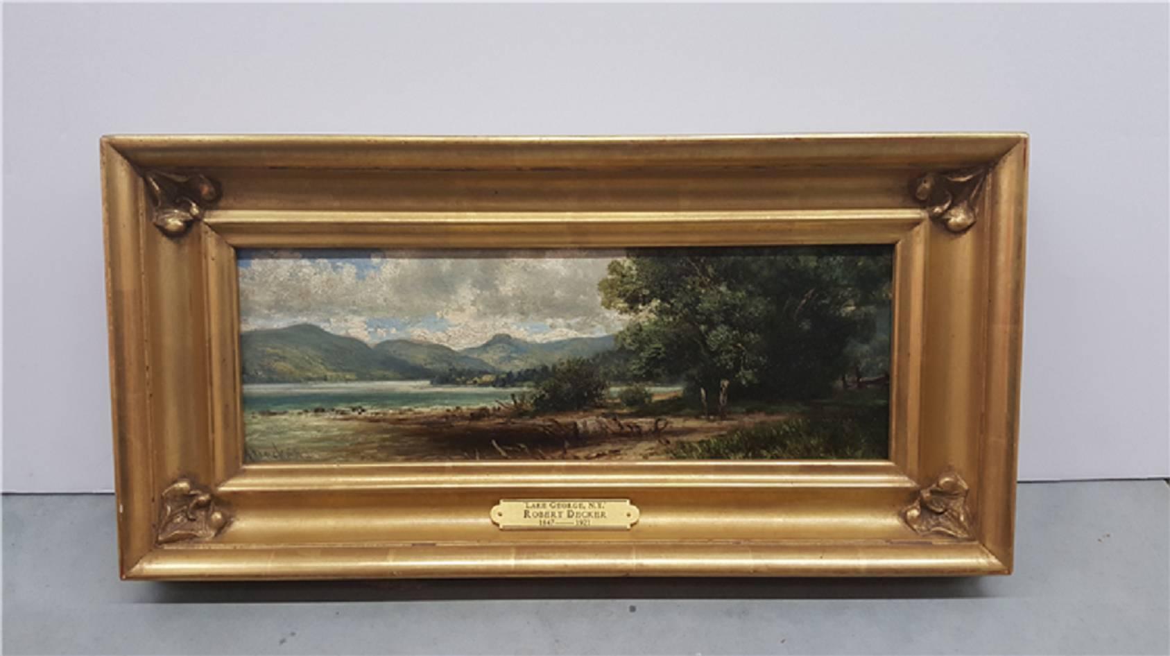 Lake George N.Y.  - Painting by Robert Decker