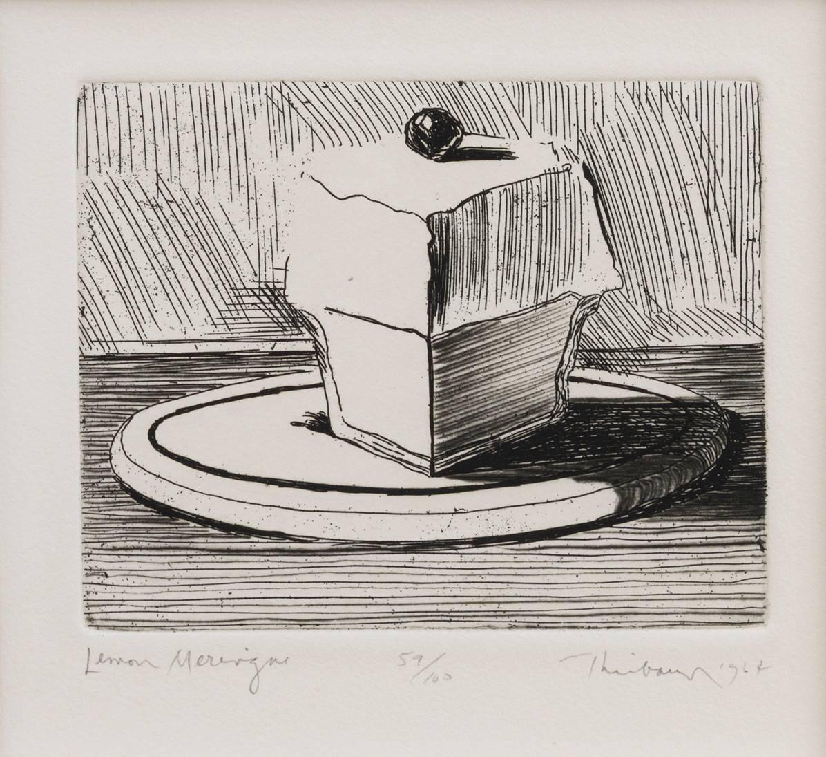 Wayne Thiebaud Still-Life Print - Lemon Meringue