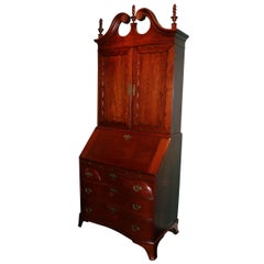 Antique American Chippendale Secretary, Connecticut circa 1780