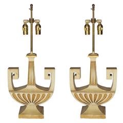 Pair of "Full Bodied" Lamps in Greco-Roman Motif 10