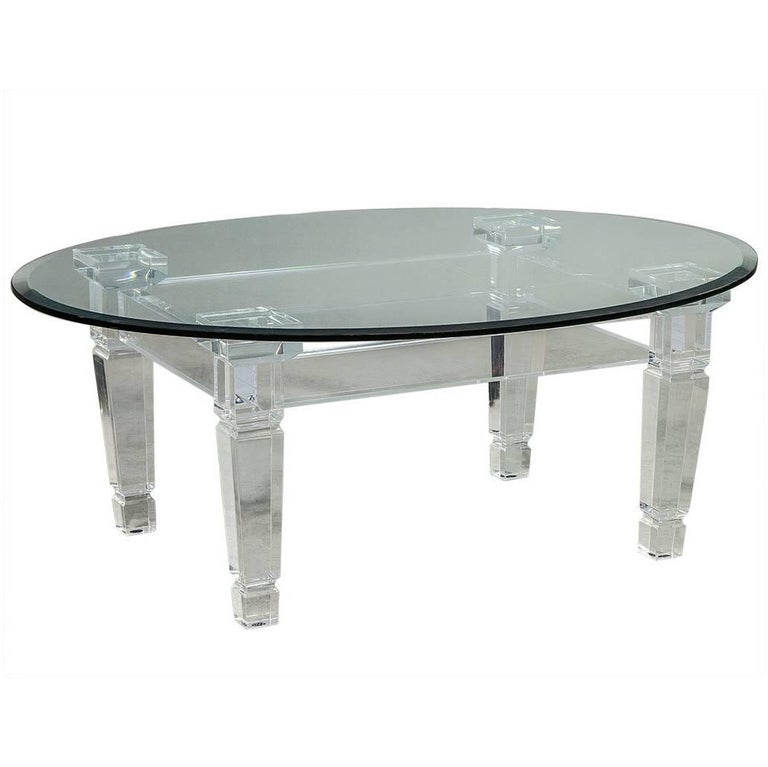 Large Acrylic Cocktail Table at 1stdibs