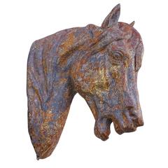 Antique French Horse Head Bust