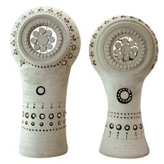 Paire de lampes en céramique Georges Pelletier, signées, vers 1970, France.
