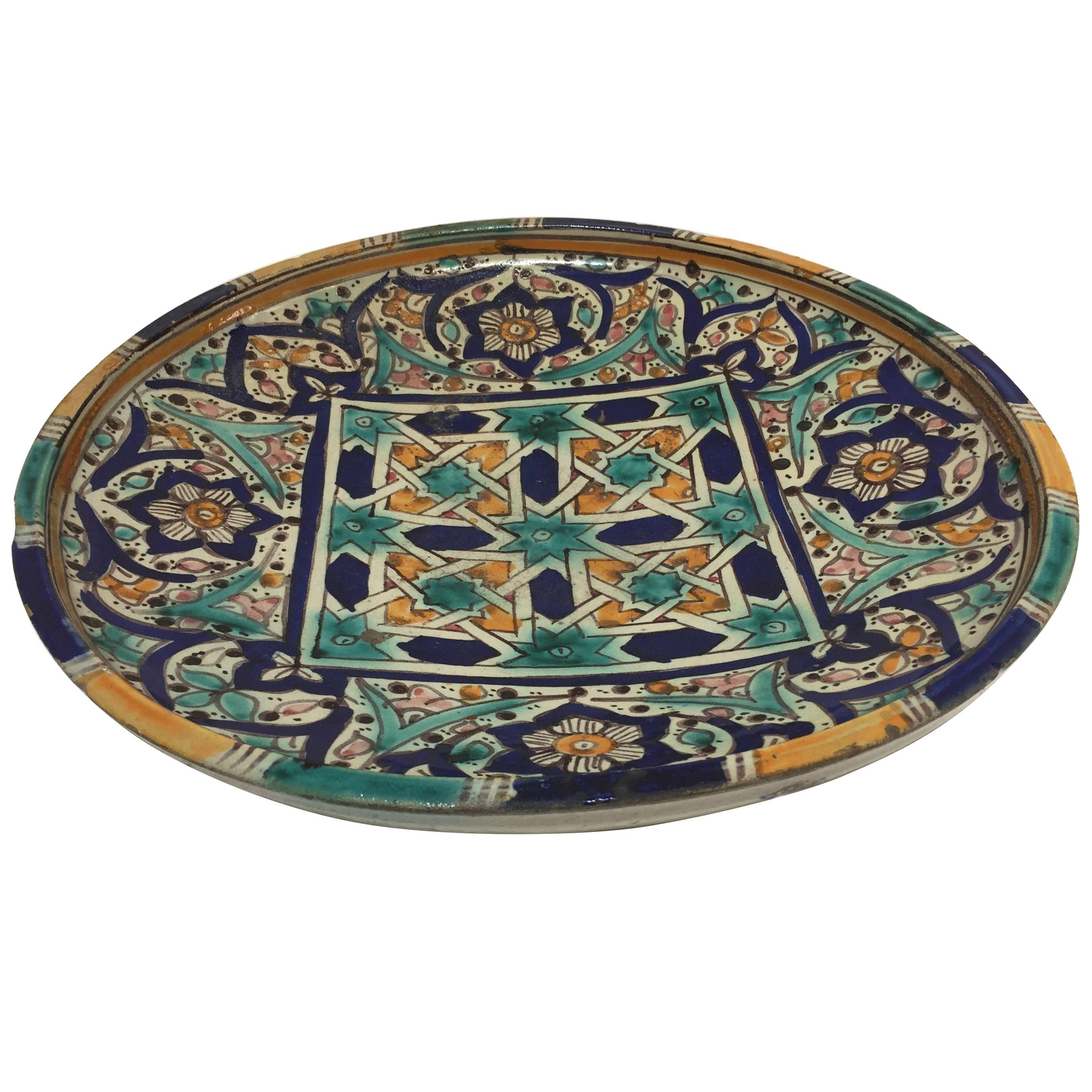 Moroccan Decorative Plates & Vintage Moroccan Plate Wall Hanging Plate