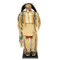 Antique Native American Doll, Sioux 'Plains Indian, ' 19th Century