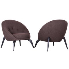 Pair of Spider Leg Chairs in the Style of Jean Royère, 1950