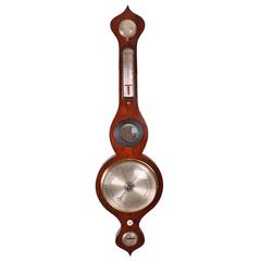 Antique Victorian Rosewood 5 Dial Wheel Barometer by Hancock, London