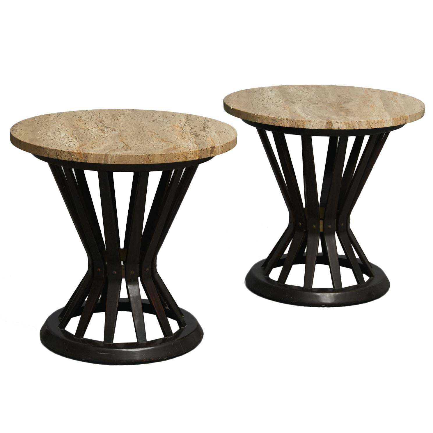 Pair of Sheaf of Wheat Tables by Edward Wormley for Dunbar For Sale at 1stDibs