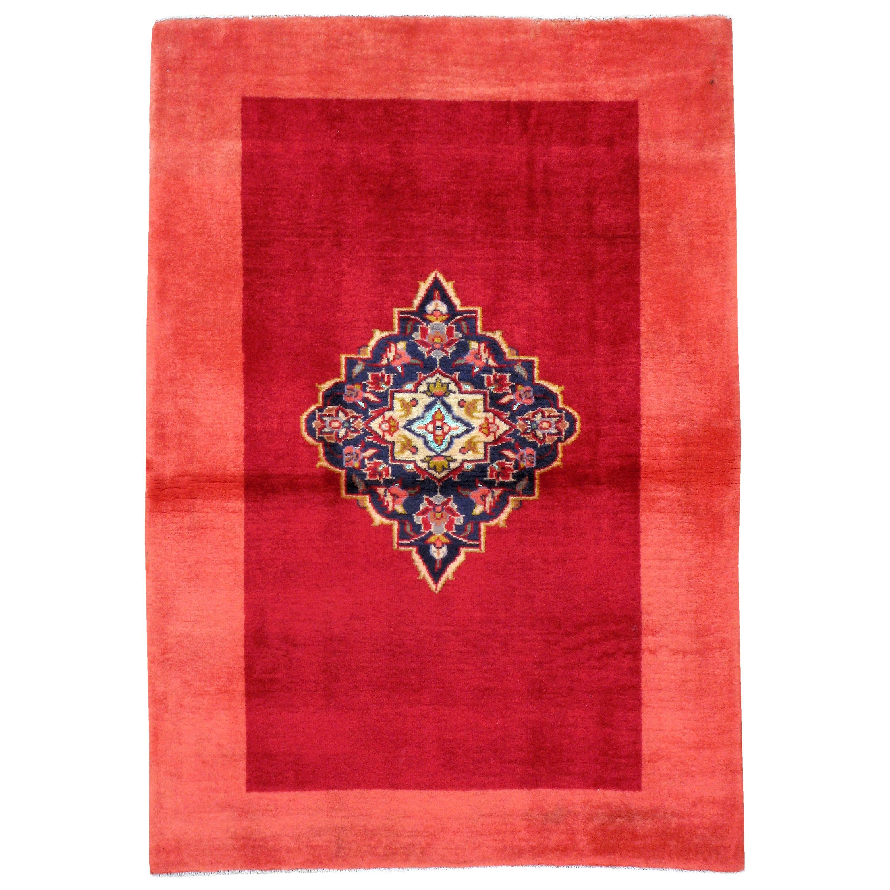 Vintage Persian Kashan Carpet For Sale