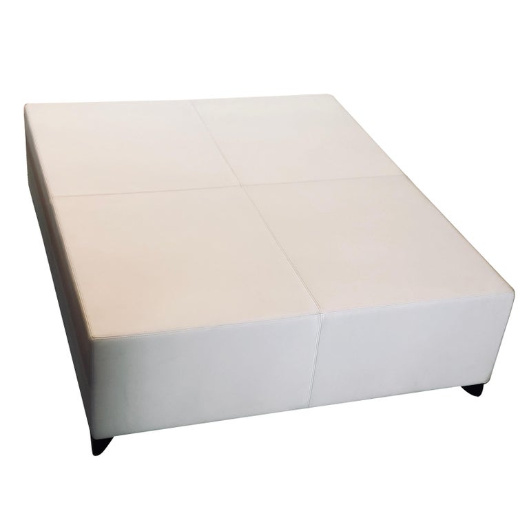 Liaigre Coffee Table Leather White New For Sale At 1stdibs