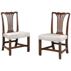 Pair of Chippendale Period Side Chairs