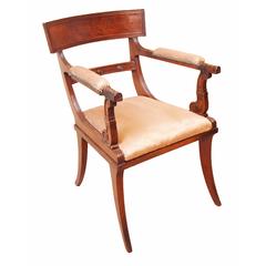 Antique Regency Mahogany Carver Armchair