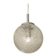 Doria Handblown Crater Pattern Glass Pendant