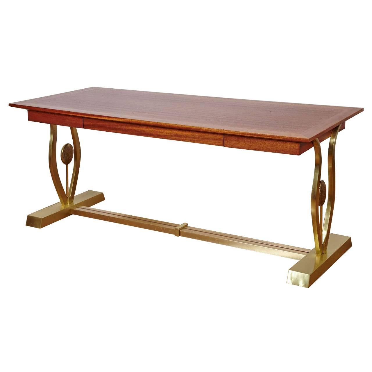 A rectangular Table by Maison Jansen, 1970s For Sale