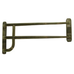 Art Deco Solid Brass Theatre Door Handle, One Available