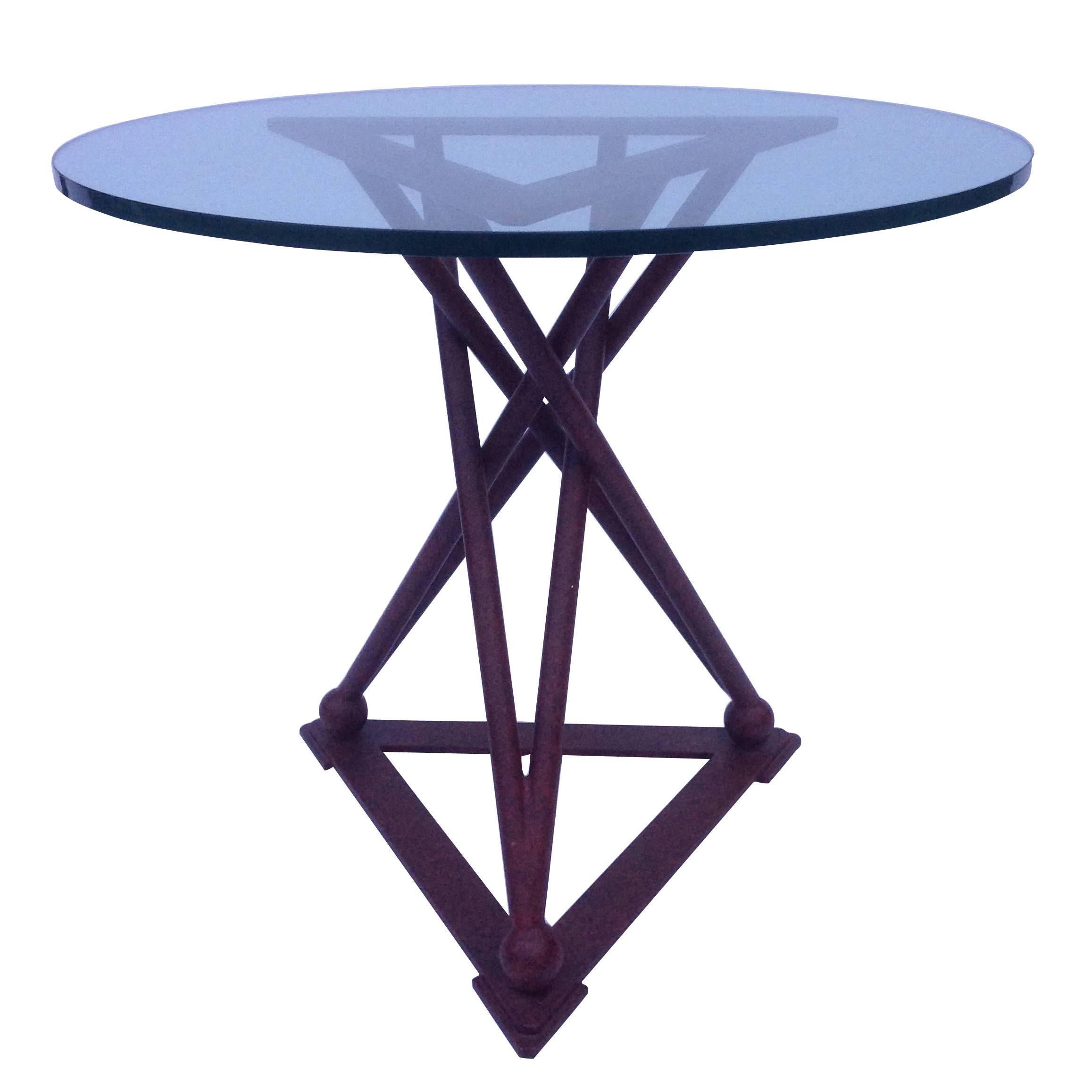 Single Large Triangle End Table in the Style of Noguchi For Sale