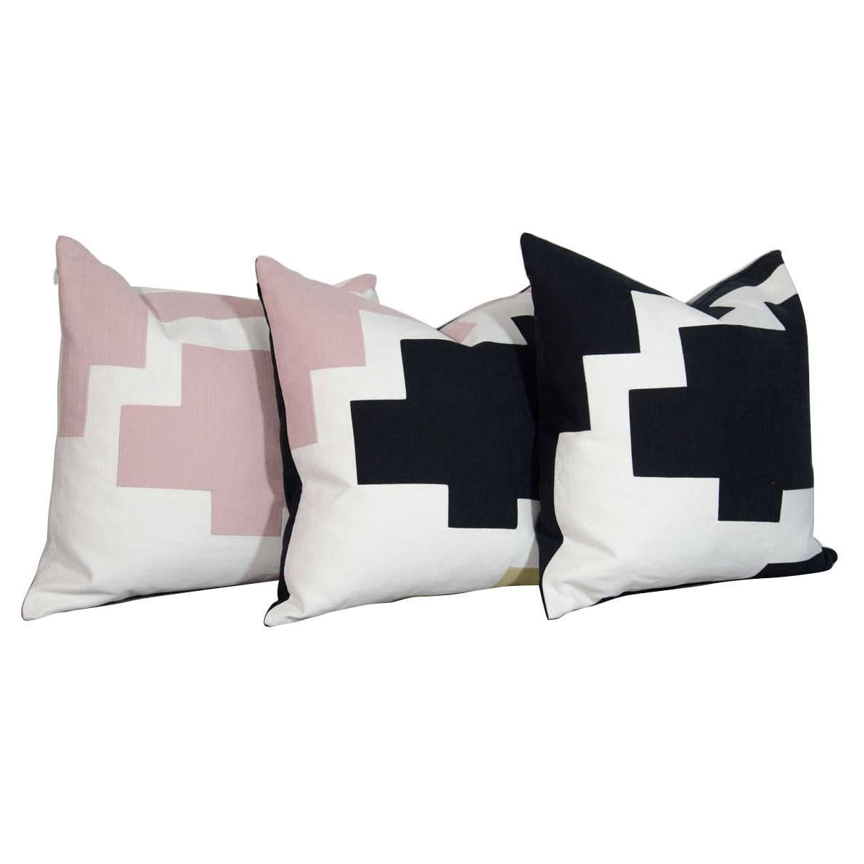 Architectural Italian Linen Throw Pillows by Arguello Casa