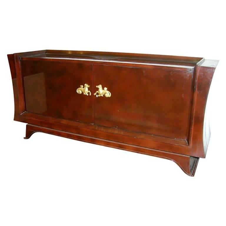 French Art Deco Buffet Attributed to René Drouet For Sale