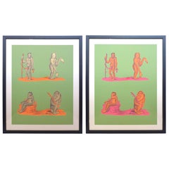 Psychedelic Serigraph Prints of Naturalist Monkeys