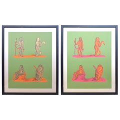 Psychedelic Serigraph Prints of Naturalist Monkeys