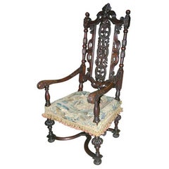 William and Mary Walnut Armchair