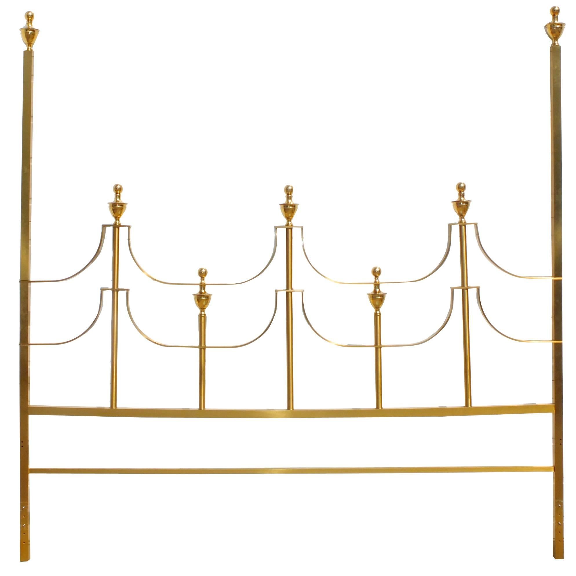 Mastercraft King-Size Brass Headboard by Joseph Braswell and Inman Cook