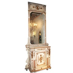 Antique Venitian 19th Century Cabinet with Mirror
