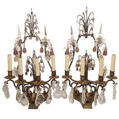 Pair of Gilt Bronze Candelabras 8