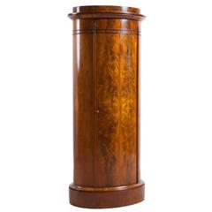 Danish Empire Pedestal Cabinet in Book-Matched Mahogany, c. 1830