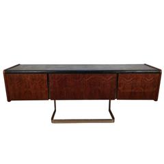 Ste-Marie and Laurent Rosewood and Chrome Sideboard