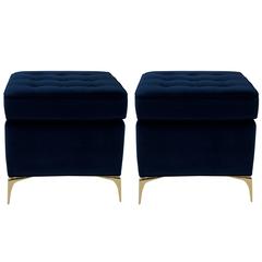 Pair of Cube Stiletto Ottomans 10
