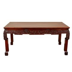 19th Century Chinese Rosewood Carved Table