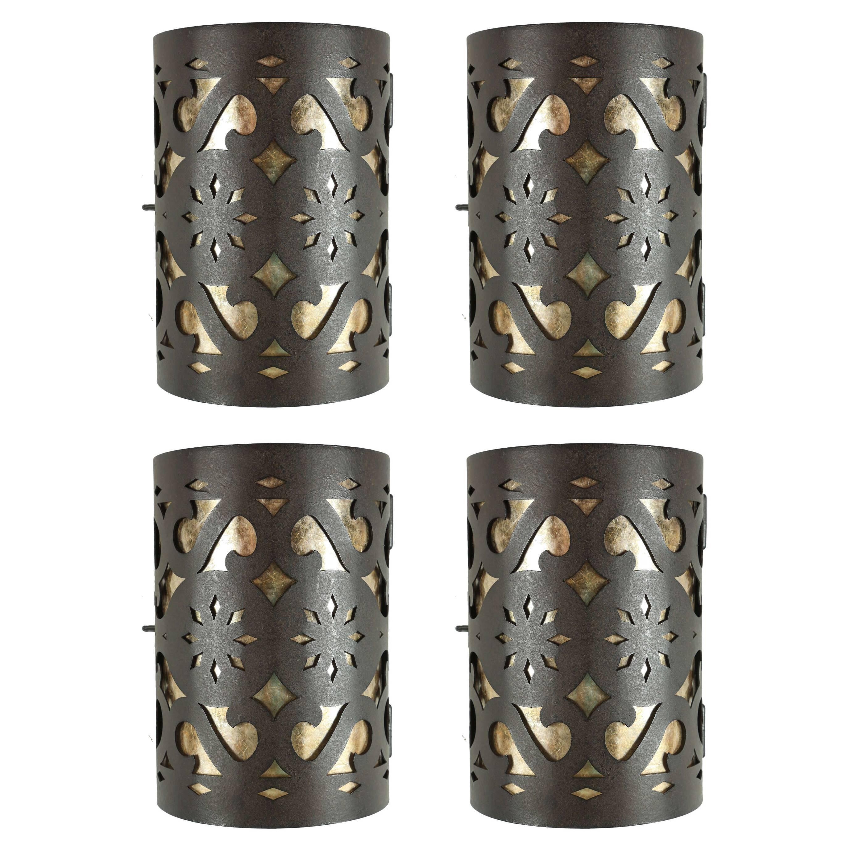 Four Moroccan Iron Wall Sconces by Paul Ferrante