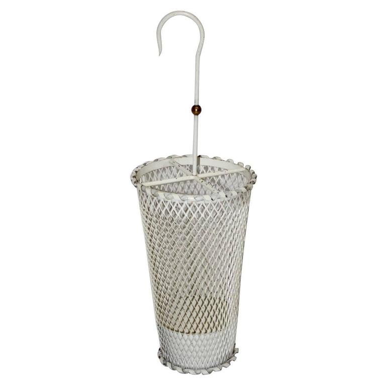 White Umbrella Stand by Mathieu Mategot France c.1950 at 1stdibs