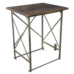 Early 20th Century French Industrial Factory Table