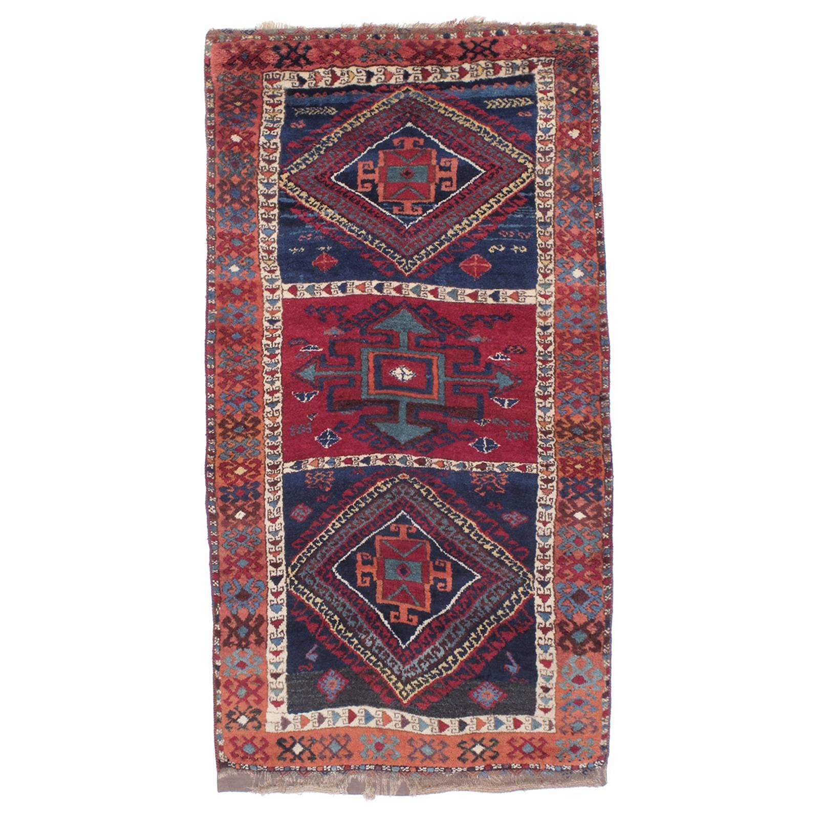 Fantastic Antique Kurdish Rug