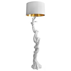 Flair Exclusive Serpent and Tree Floor Lamp Handcrafted by George Sellers 2