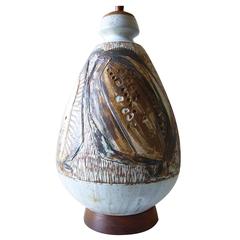 Joel Edwards Abstract Modern Stoneware Lamp 1