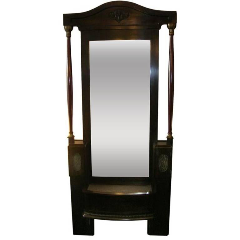 French Empire Large Self Standing Mirror For Sale at 1stDibs large