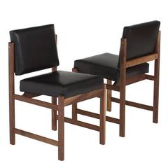 Basic Pivot Back Dining Chair in Walnut by Thomas Hayes Studio