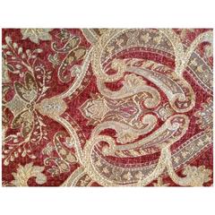 Beautiful, Large, Heavy, Woven THROW, paisley pattern, circa 1920