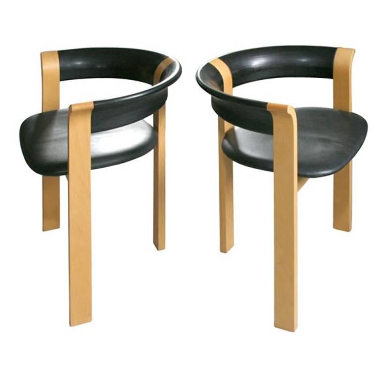 Pair of Chairs by Rud Thygesen and Johnny Sorensen