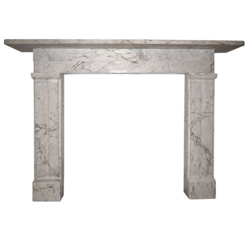 Antique William iv Marble Fireplace Mantel