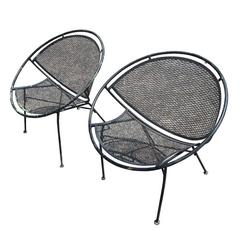 Pair of Maurizio Tempestini Clamshell Chairs for Salterini