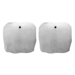 Pair of Mid-Century Ice Glass Plaque Sconces by Kalmar